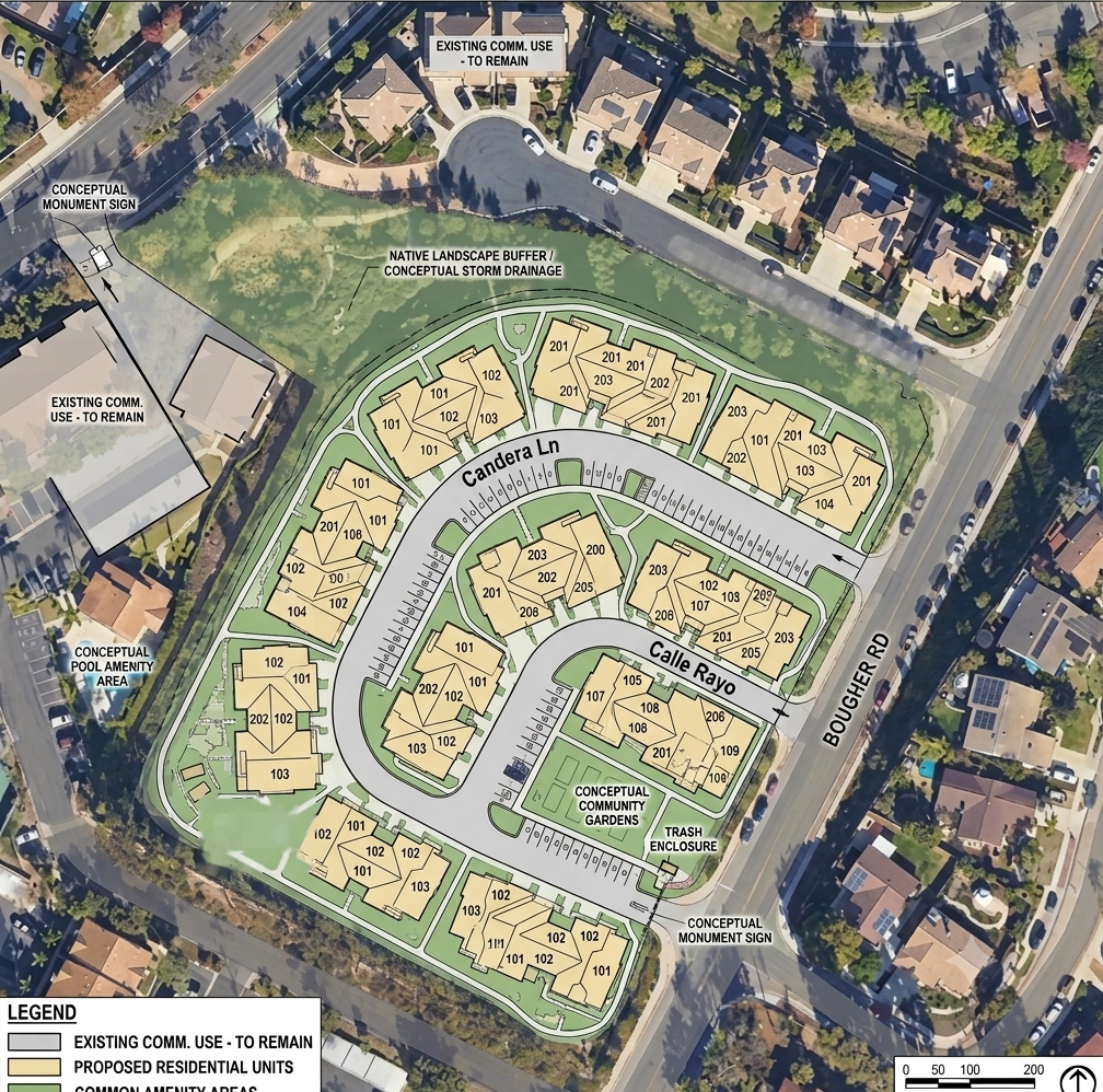 Bougher Road draft site plan overlay